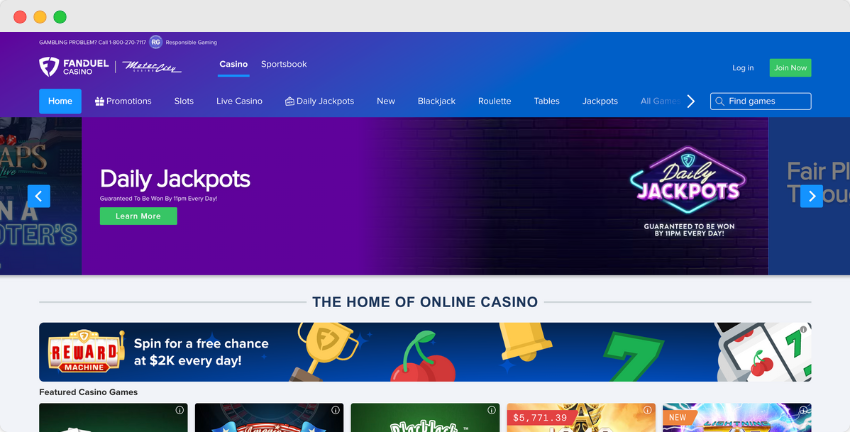 fanduel online casino nj website
