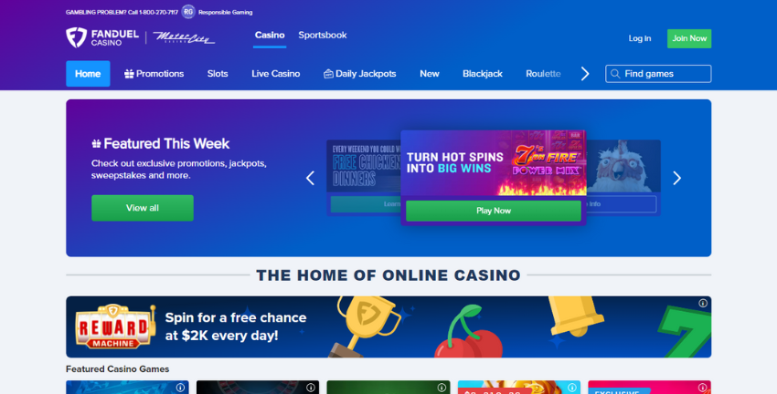 FanDuel online casino PA website